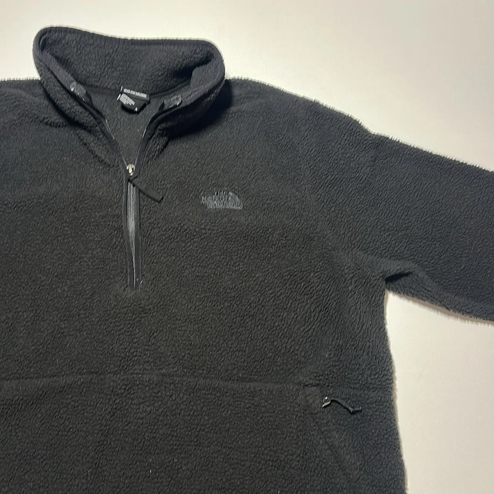 The North Face Dunraven Sherpa 1/4-Zip Fleece Jacket, Black - Mens XL